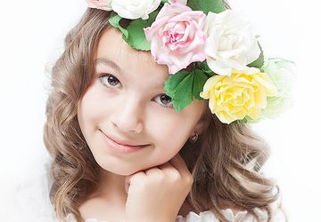 Венок из роз, гортензий и пионов из фоамирана