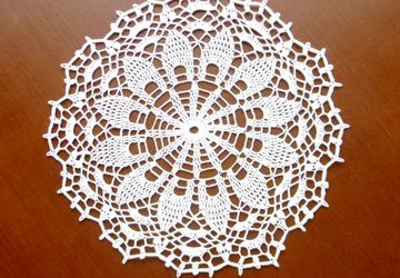 Сказочная ажурная салфетка