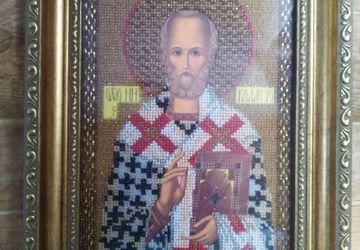 Икона вышитая бисером