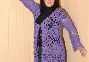 Кардиган " Сиреневая дымка "