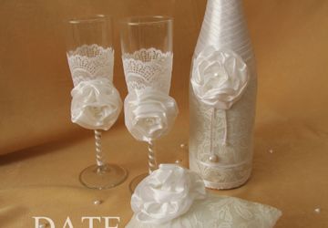 Свадебный набор "Белые розы"