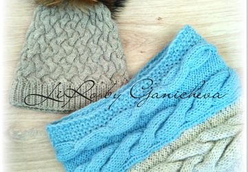 Комплект шапка+снуд