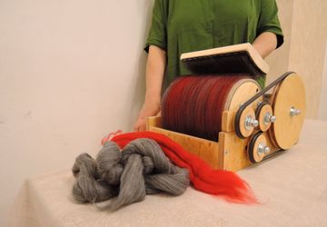 Кардер барабанный для шерсти