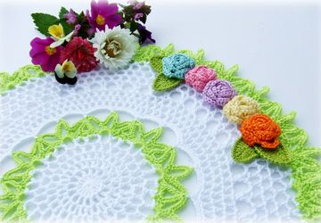 Декоративная салфетка "Цветочная"