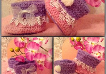 Орхидейные сапожки для самых нежных ножек