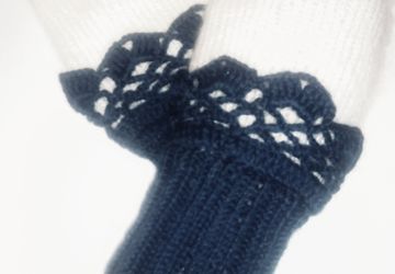 Митенки- манжеты Морозная свежесть