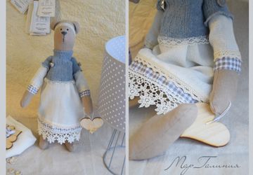 Пара мишек Тильда ручной работы