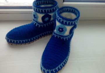 Сапожки на войлочной подошве