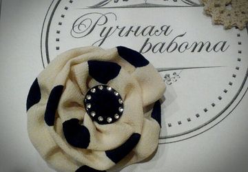 Текстильная брошь "Ретро"