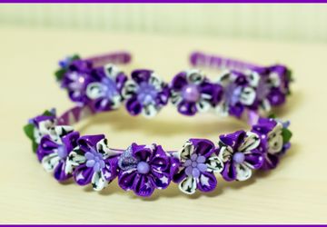 Ободок фиолетовый