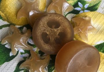 Массажное мыло "Зелёный чай с лимоном"