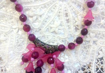 Ожерелье ручной работы "Ягодка"