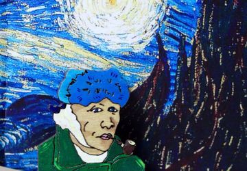 Брошь "Ван Гог"