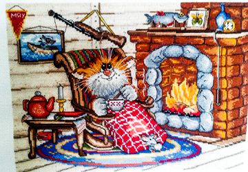 Картина крестиком Уютный вечер