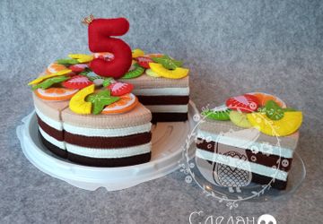 Торт из фетра