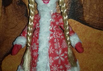 Кукла из флиса  СНЕГУРОЧКА