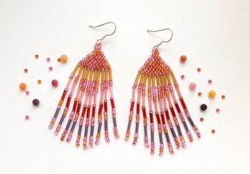 Серьги "Жар-птица"