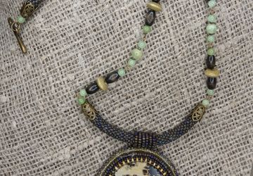 Кулон "Шепот осенней тайги" с доломитом