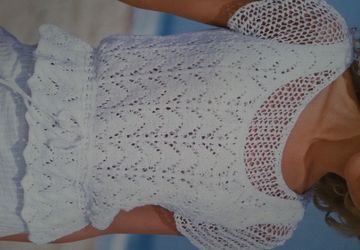 Пуловер женский летний и топ на бретелях