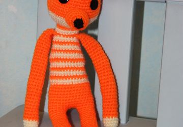 Лис Длинноногий вязаный