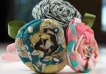 Цветы из ткани