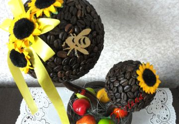 кофейный топиарий "Подсолнушек"