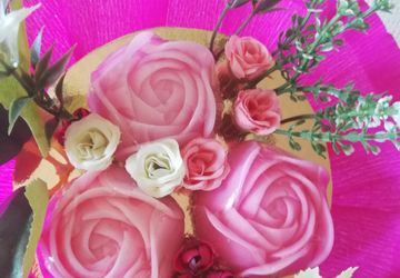 Букетик из мыла