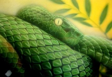 Картина в технике аэрография без рамы