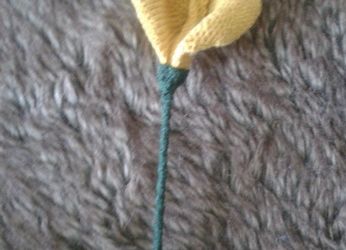 Золотая калла (вязание)