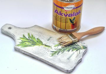 Декор разделочной доски в технике декупаж