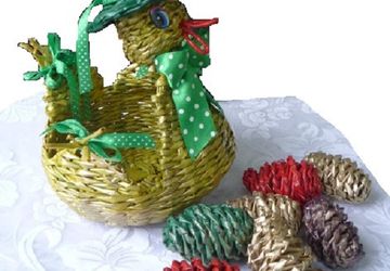 Корзинка "Пасхальная уточка"