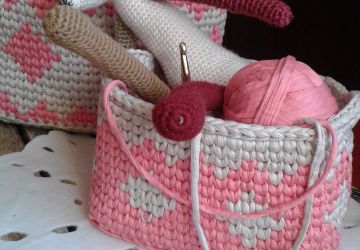 Корзина.набор.Две большие корзины для интерьера.