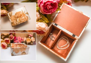 Шкатулка ручной работы №0054 "Теплые оттенки"