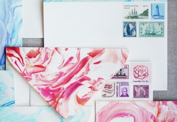 Великолепная мраморная бумага своими руками