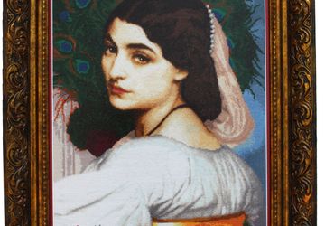 Вышитая крестом картина - Павония (Pavonia) Frederic Leighton