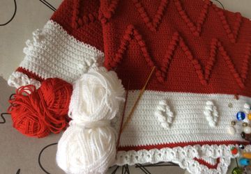 Детский плед, вязание крючком