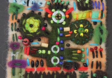 Декоративное панно этно-дерево