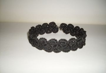 чокер широкий black