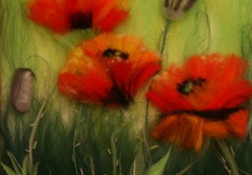 Картина из шерсти Маки.