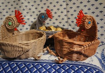 Плетеная курочка на Пасху