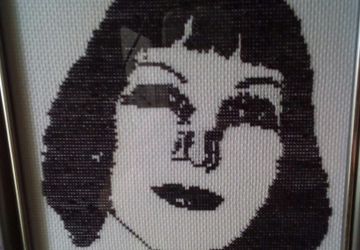 портрет крестиком по фото