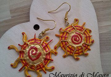 Серьги "Солнце сафари"