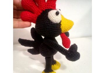 Петушок амигуруми