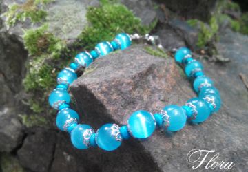 Браслет с кошачими глазками