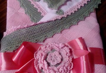 Плед на выписку для девочки