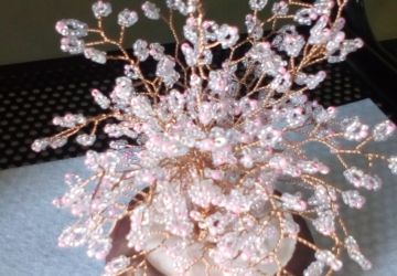 Сакура, дерево из бисера