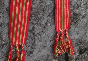 Русский кушак тканый на бердо