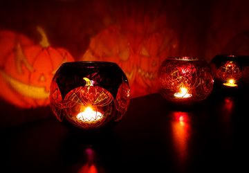 Фонарь "Happy Halloween" (подсвечник на Хэллоуин)