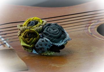 Текстильная брошь "Полынь-трава"