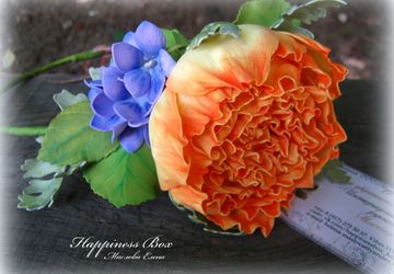 Венок на голову "Солнечные фиалки"